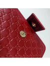 GG Micro Ssima Zipper Half Wallet Red - GUCCI - BALAAN 5