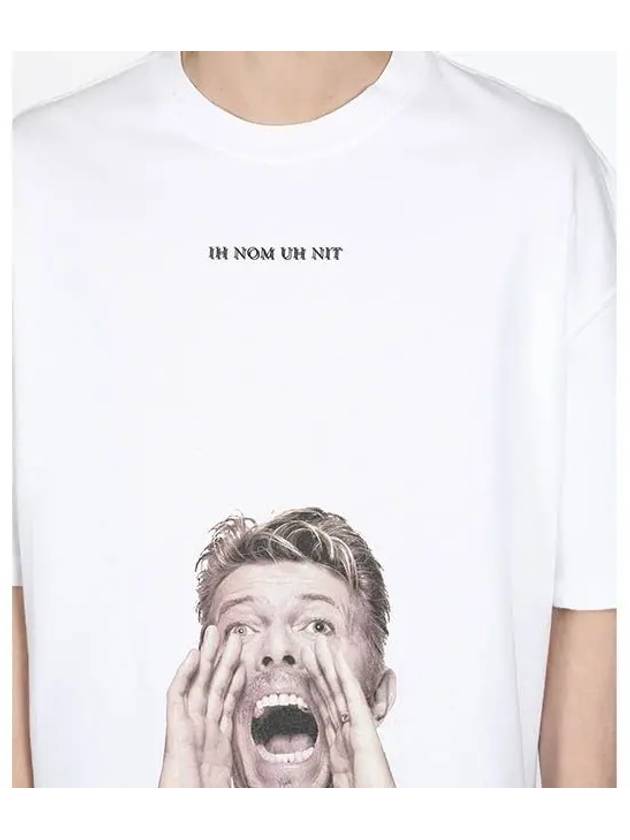 David Bowie Oversized Fit Short Sleeve T-Shirt White - IH NOM UH NIT - BALAAN 8