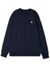 Men's Greyfield Crew Neck Cotton Sweatshirt Navy - MOOSE KNUCKLES - BALAAN 2