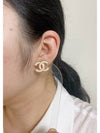 CC Logo Stud Earrings Pink Gold - CHANEL - BALAAN 6