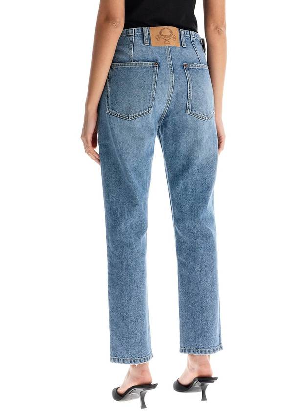 slim fit jeans with adjustable waistband - MOSCHINO - BALAAN 3