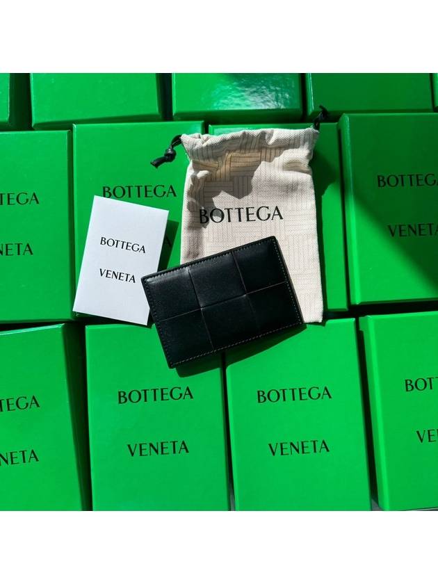 Intrecciato Cassette Card Wallet Black - BOTTEGA VENETA - BALAAN 5