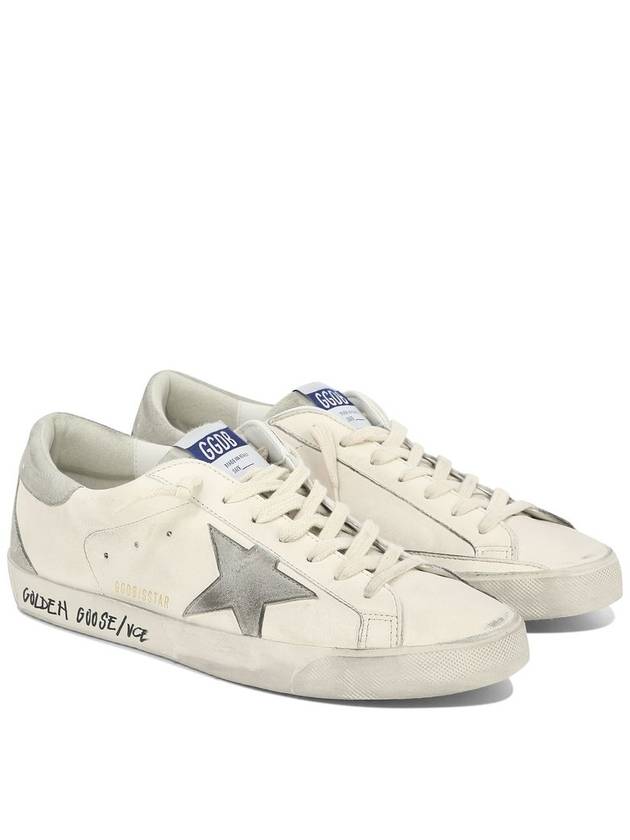 Super Star Suede Leather Low Top Sneaker White - GOLDEN GOOSE - BALAAN 3