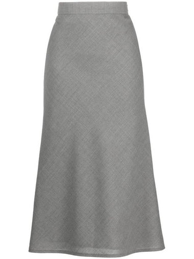 2 Ply Fresco Midi Skirt FGC991A00473 - THOM BROWNE - BALAAN 1