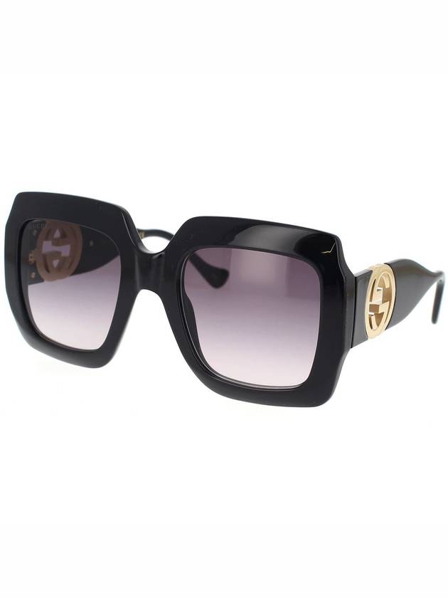 Eyewear Women Gray Gradient Square Sunglasses Black - GUCCI - BALAAN 3