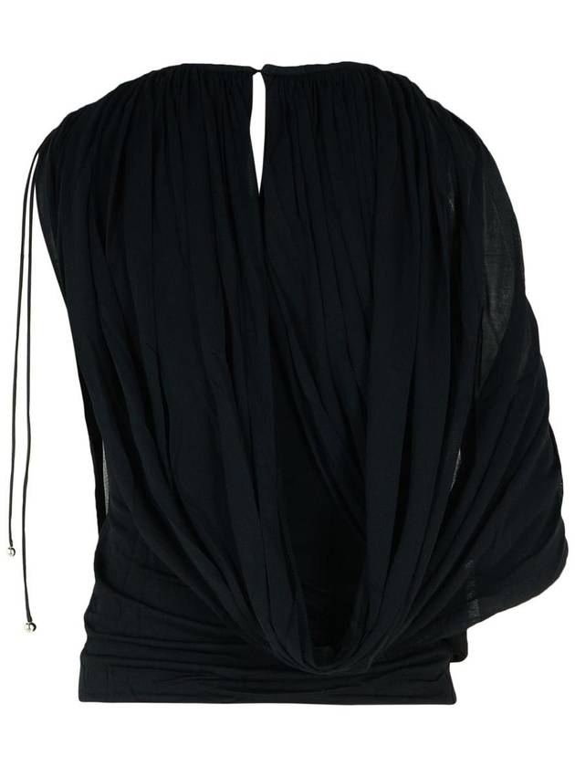 Lanvin 'Draped' Viscose Blend Top - LANVIN - BALAAN 3