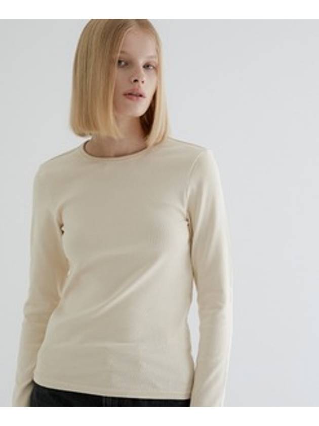 Pure Flice Round T-shirt Beige - LE SOLEIL MATINEE - BALAAN 3