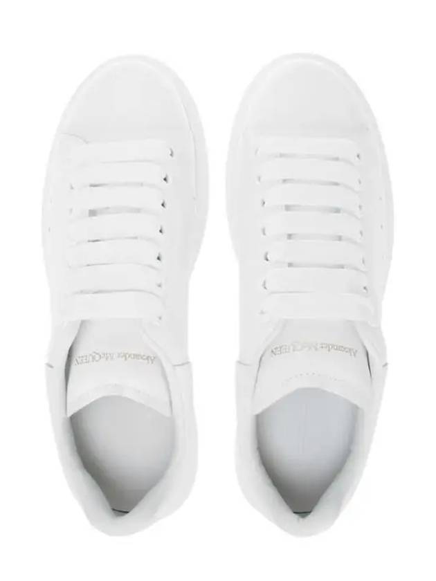 Oversized Leather Low Top Sneakers White - ALEXANDER MCQUEEN - BALAAN 6