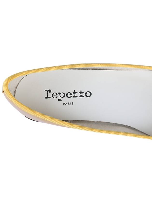 Women's Cendrillon Leather Ballerinas Yellow - REPETTO - 9