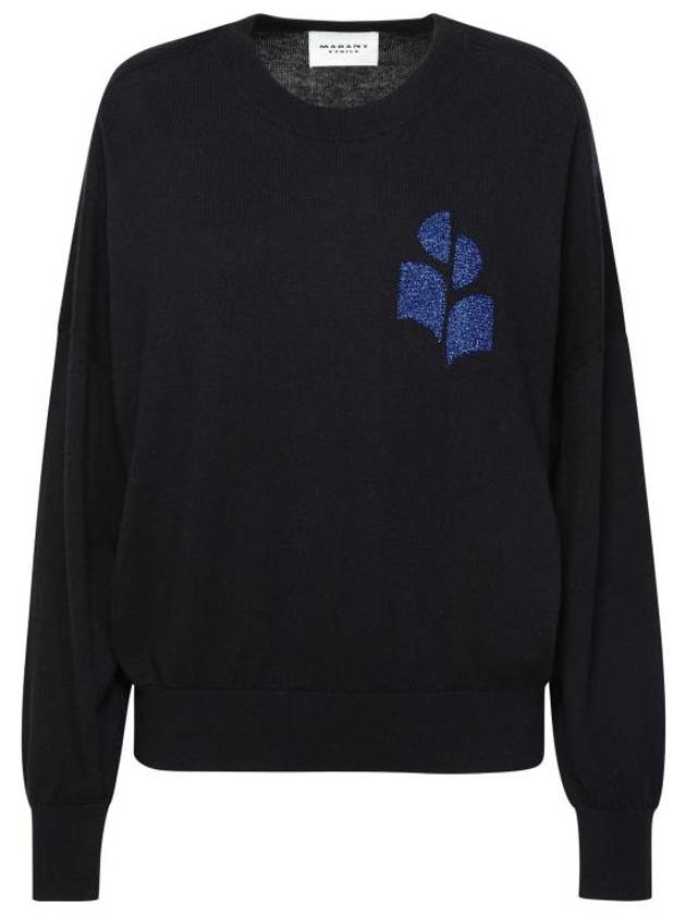 Marisans Crew Neck Wool Knit Top Black - ISABEL MARANT - BALAAN 1