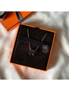 Pop H Pendant Rose Gold Necklace Noir - HERMES - BALAAN 7