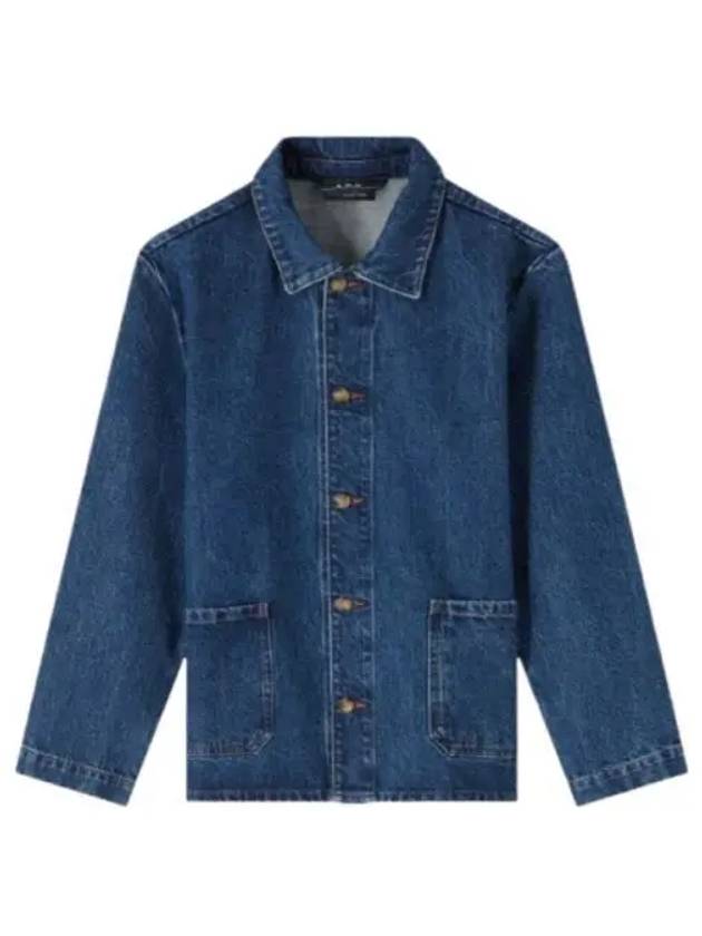 Kerlouan Logo Denim Jacket Blue - A.P.C. - BALAAN 2