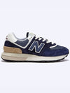 574 Legacy Low Top Sneakers Navy - NEW BALANCE - BALAAN 3