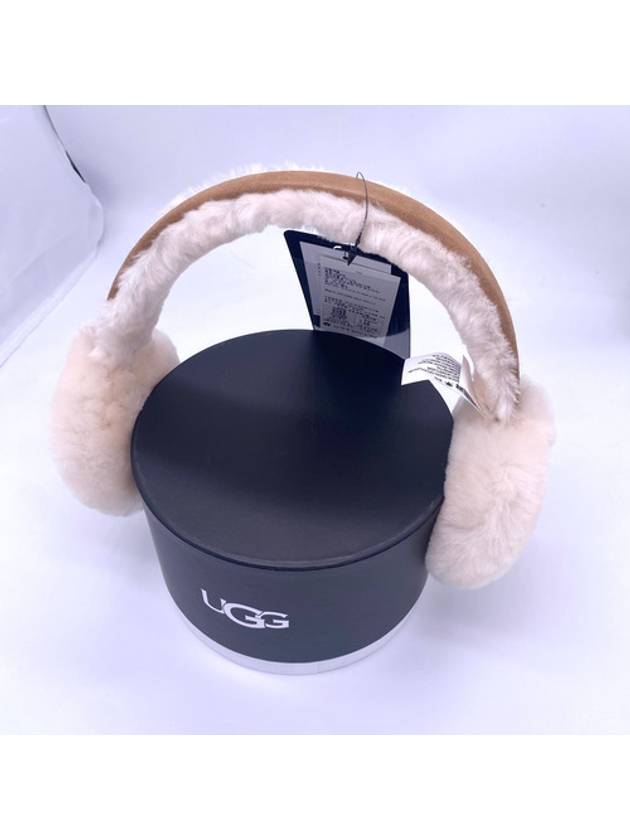 Sheepskin Embroidery Earmuff Chestnut - UGG - BALAAN 2