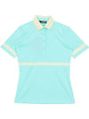 Golf Moira Short Sleeve Polo Shirt Aruba Blue - J.LINDEBERG - BALAAN 2