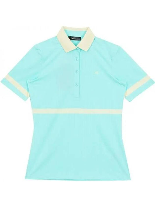 Golf Women s Wear Clothing Short Sleeve Polo Shirt T Moira Aruba Blue GWJ08997O492 Domestic Product - J.LINDEBERG - BALAAN 1