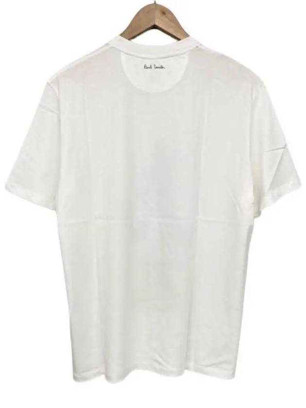 Rabbit Print Round Neck Cotton Short Sleeve T-Shirt White - PAUL SMITH - BALAAN 5