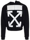 back cut print sweatshirt black - OFF WHITE - BALAAN 3