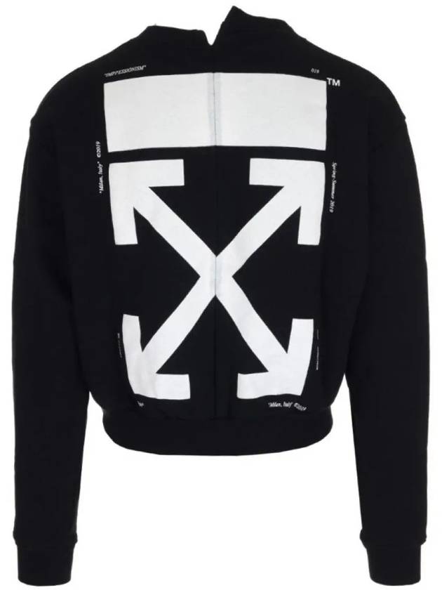 Back Cut Print Sweatshirt Black - OFF WHITE - BALAAN 3