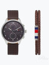 2770047 1791579 2790055 Casual bracelet set men s leather watch - TOMMY HILFIGER - BALAAN 2