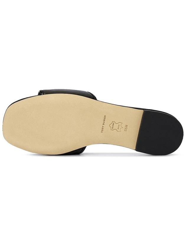 Logo Eleanor Slippers Black - TORY BURCH - BALAAN 6