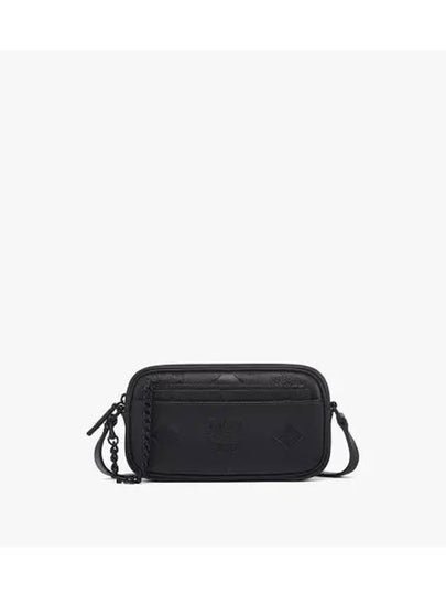 Aren Maxi Monogram Leather Cross Bag Black - MCM - BALAAN 2