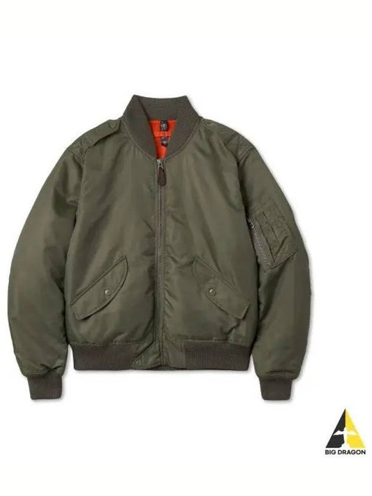 W Reversible Nylon Bomber Jacket Green - POLO RALPH LAUREN - BALAAN 1