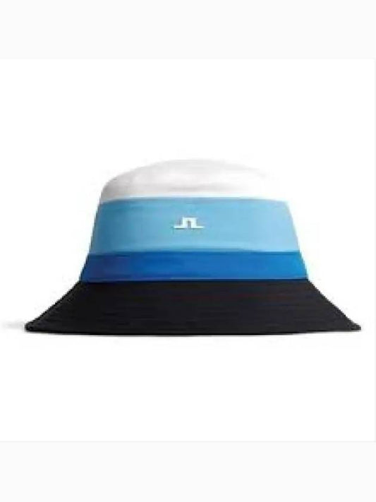 Denver Striped Bucket Hat Baltic Sea - J.LINDEBERG - BALAAN 2