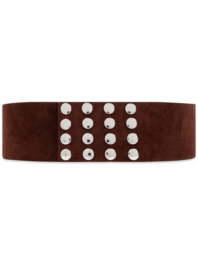 The Attico Leather Belt, Women's, Brown - THE ATTICO - BALAAN 1