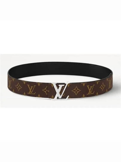 LV Initiales Reversible Monogram Leather Belt Black Brown - LOUIS VUITTON - BALAAN 2