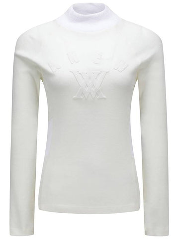 Official W KNIT HIGH NECK T S WH - ANEWGOLF - BALAAN 1