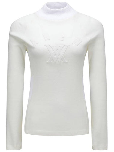 Official W KNIT HIGH NECK T S WH - ANEWGOLF - BALAAN 1