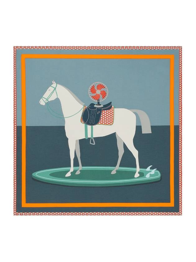 surf fan 65 scarf navy - HERMES - BALAAN 1