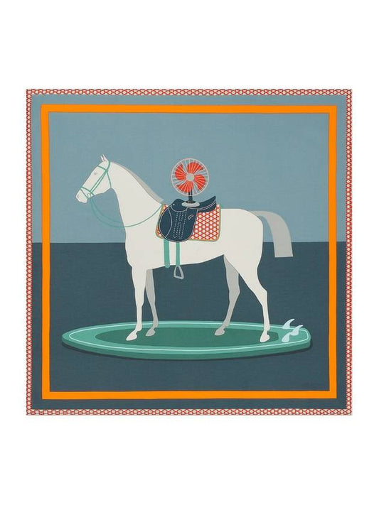 Surfing Fan 65 Scarf 65 Navy - HERMES - BALAAN 1