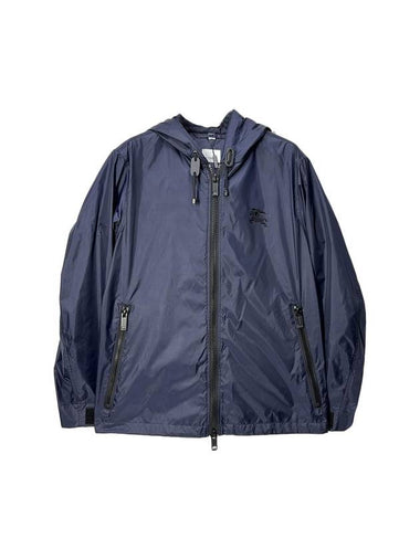 Patch nylon windbreaker navy - BURBERRY - BALAAN 1