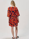 Tropical Flower Babydoll Dress_Orange - SORRY TOO MUCH LOVE - BALAAN 3