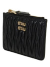 Quilted Napa Leather Passport Wallet Black - MIU MIU - BALAAN 3