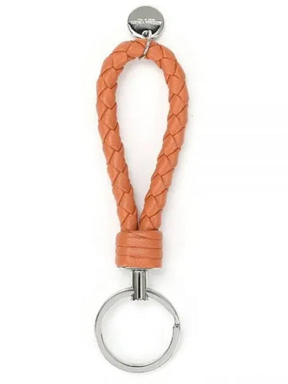 Intrecciato Weaving Key Holder Orange - BOTTEGA VENETA - BALAAN 2