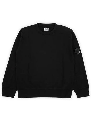 Kids Lens Wappen Fleece Sweatshirt Black - CP COMPANY - BALAAN 1