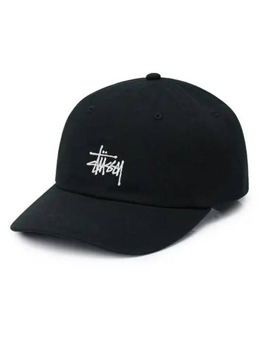 Unisex Basic Stock Low Pro Cap Black 1311070 0001 - STUSSY - BALAAN 1