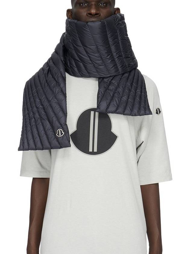 xRick Owens quilted padded scarf - MONCLER - BALAAN 3