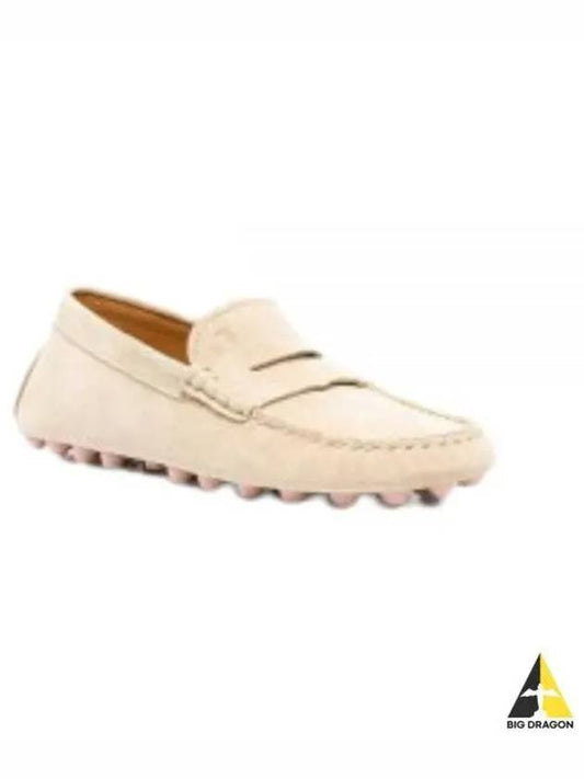 Gommino Bubble Suede Driving Shoes Beige - TOD'S - BALAAN 2