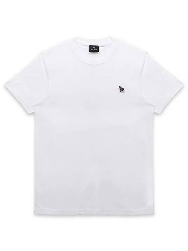 Zebra Logo Cotton Short Sleeve T-Shirt White - PAUL SMITH - BALAAN 2