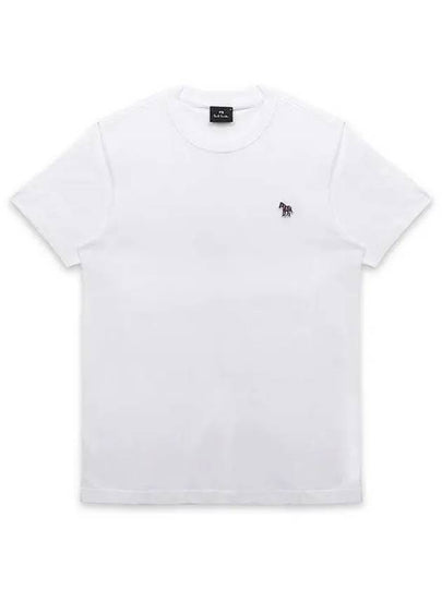 Zebra Logo Cotton Short Sleeve T-Shirt White - PAUL SMITH - BALAAN 2