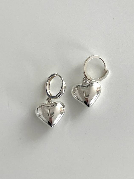 Silver Heart Earrings - ELYONA - BALAAN 1