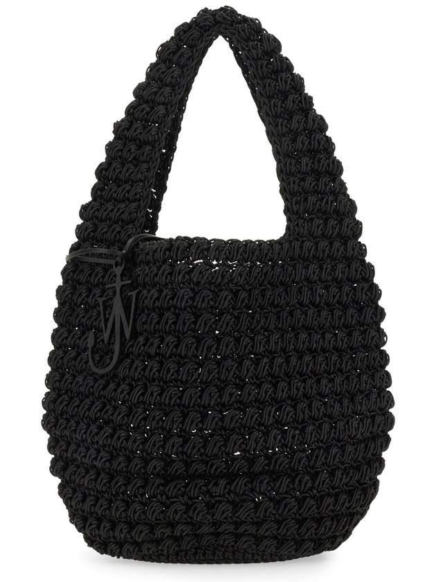 Logo Charm Popcorn Tote Bag Black - JW ANDERSON - BALAAN 2