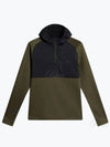 Men's Adam Quarter Zip Hoodie Forest Green - J.LINDEBERG - BALAAN 2