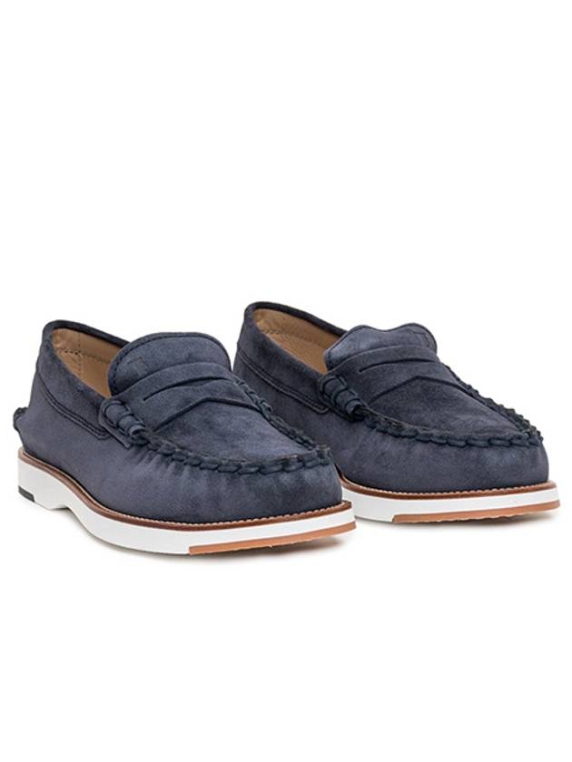 Men's Suede Loafers Navy - TOD'S - BALAAN 2