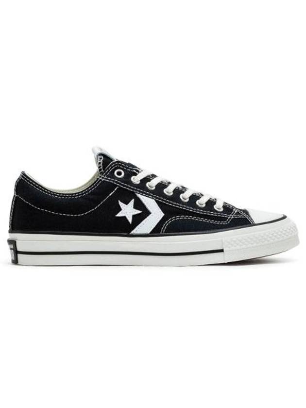 Star Player 76 Premium Canvas Low Top Sneakers Black - CONVERSE - BALAAN 2