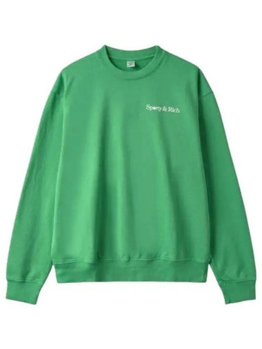 Racquet Club Crew Sweatshirt Green - SPORTY & RICH - BALAAN 1